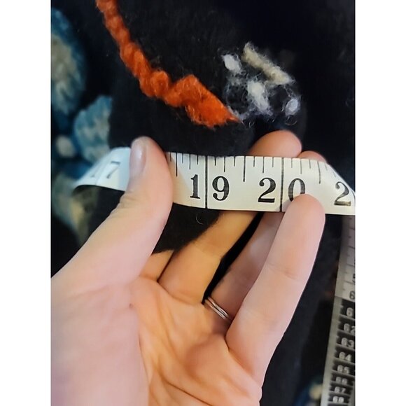 Anis A Womans Boho Embroidered 60s Style Wool Jacket Coat. Fully Line. Small - Picture 11 of 13